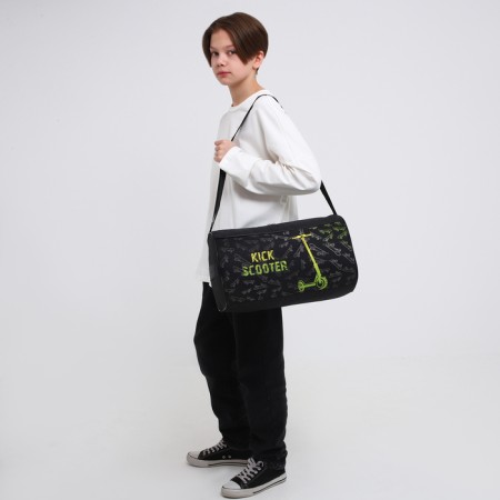 Children's sports bag for the boy "Scooter", 40x21x24cm, black color-6
