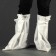 Bahilis "Elegreen", laminated, non -woven, tall on ties, white, 42 g/sq.m, 10/300, in p/e, 1 pair