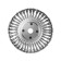 Metal brush for Ushm scrap, twisted wire, flat, landing 22 mm, 200 mm