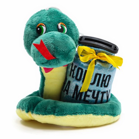 Soft toy-cap, snake "I smoke for a dream"-2