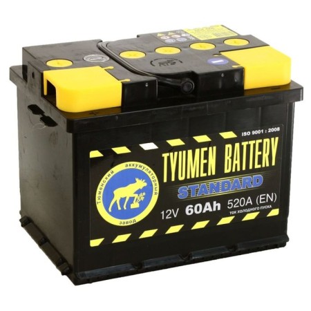 Battery Tyumen 60 Ah 6ST-60L, Standard