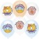 Shar Latex 12 ’’ “Happy Birthday! Lovely sweets ", pastel, 1-sided, set 25 pcs., Mix