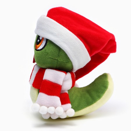 Soft toy "Snake", in a hat and scarf-4