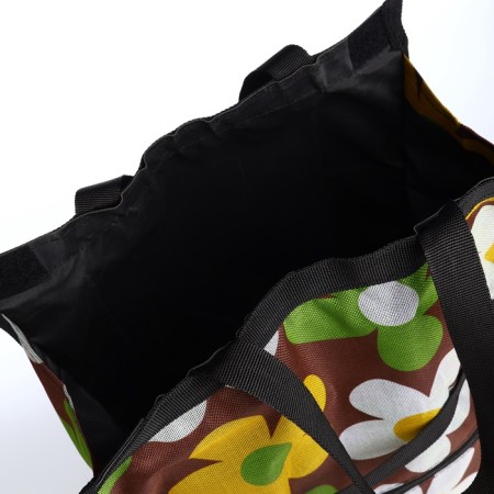 Folding bag on Velcro, 2 wheels, colorful color-5