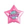 Foal balloon 18 "Happy Birthday", star