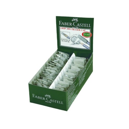 Lastik 2 pcs. Faber-Castell synthetics Grip 2001 (cap) gray-2