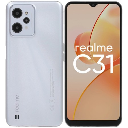 Smartphone Realme C31, 6.5 ", LCD, 2 SIM, 3GB, 32GB, 13MP, 5MP, Microsd, 5000 Mam, silver