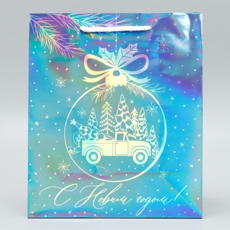 Holographic package "Morozko", ml 23 x 27 x 11.5 cm, new year-1