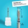 Diamond cutzes for manicure "Flame", medium grain, 2.5 × 10 mm, in a plastic case