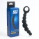Anal stimulator, black, 15 cm d = 1.9x2.2x3.1 cm