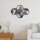 Nast -wall decor, a panel for an interior made of wood "Paporotnik", 4 modules 22 x 19 cm