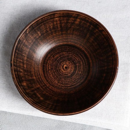 Lira salad bowl, smooth, red clay, 0.5 l-1