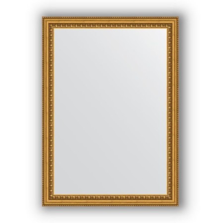 Mirror in the baguette frame - gold beads 46 mm, 52 x 72 cm, evoForm