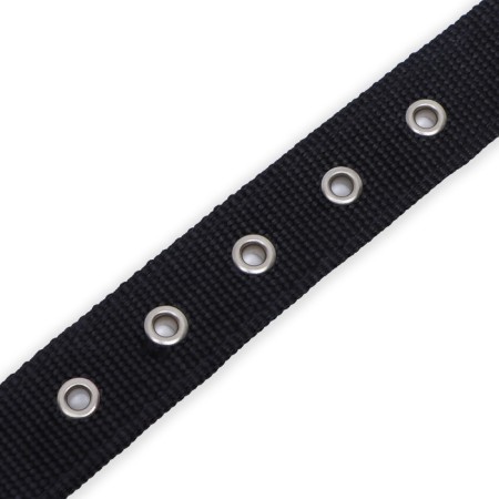 Two -layer collar with a swivel 58 x 3 cm, polyester, black-7