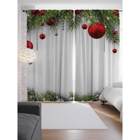 Photostes "elegant spruce paws", Saten, size 145x265 cm, 2 pcs