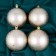 Set of balls plastic D-8 cm, 4 pcs "Goldi" gold