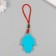 Suspension from the evil eye plastic "Fatima hand" Blue 6.1x4.6 cm
