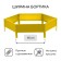 The flowerbed is galvanized, D = 80 cm, h = 15 cm, yellow, Greengo
