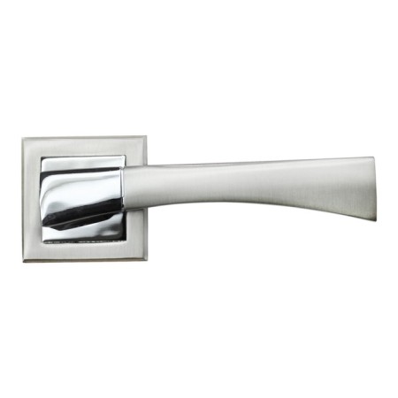 Door handle Rucetti RAP 12-S Sn/CP, color bel. Nickel/chrome