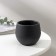 Pot for flowers with the Podon "Japan", 125 ml, d = 8 cm, h = 6.5 cm, graphite color