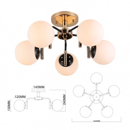 Valencia 9091-305 5h27 40W chandelier-4