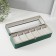 The casket to the leatherette to the clock 6 "Green" 9.5x30.5x8 cm