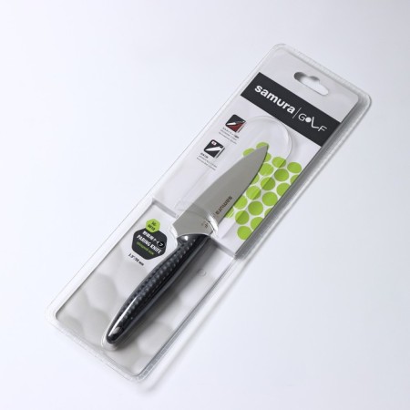 Knot Koty Samura, for fruits and vegetables, blade 7.5 cm, black hilt-3