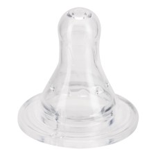 Large silicone nipples with an average stream, from 6 months, set 2 pcs.