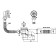 A set for the bathtub "Ani Plast" C6255: Siphon adjustable, flexible pipe 40 x 50 mm