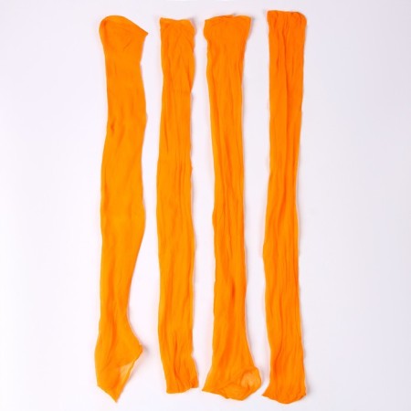 Kapron for dolls and flowers, set 4 pcs., Size 1 pc. - 45 × 6 cm, peach color-2