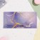 Money envelope "Happy Birthday!" lace on lilac, 16.5 x 8 cm