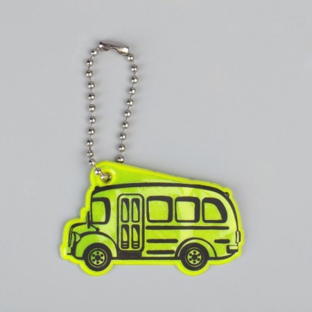 The reflective element "Bus", bilateral, 5.5 × 3.4 cm, color mix-2