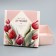 The box is folding, the lid is “for the best”, 20 x 20 x 6 cm without a window
