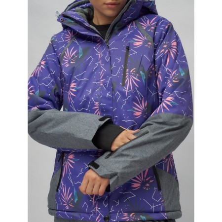 Ski suit, size 46, purple color-2