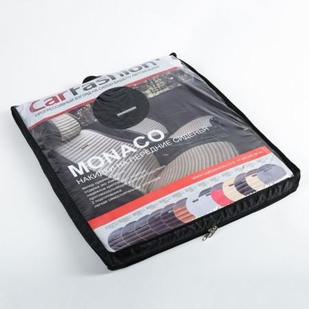 Monaco capacities, 3D, premium velor, set 2 pcs brown/black/brown-2