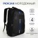 Youth backpack on a zipper, 4 pockets, black/blue color