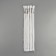 Metal zipper, No. 3, non -proceeding, automatic lock, 30 cm, white/nickel color