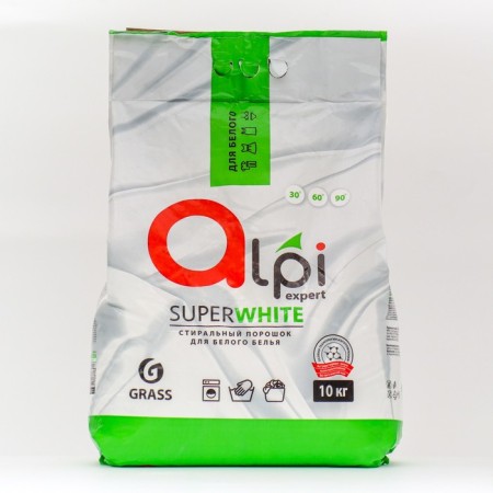 ALPI Expert washing powder, for white linen, 10 kg