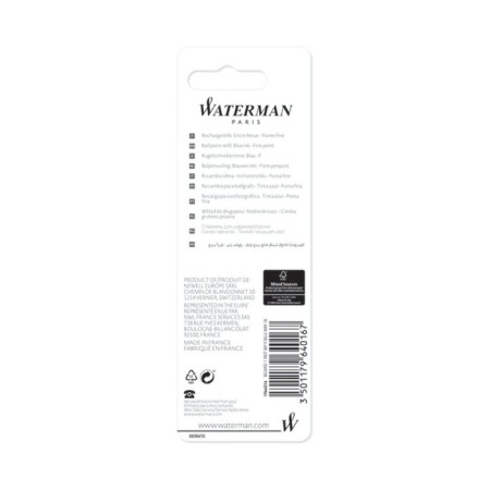 Balloon Ball Waterman Standard Maxima Refill BP, 0.5 mm, blue ink, blister 1964016-1