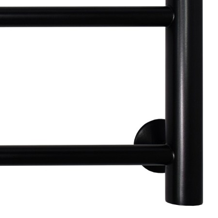 Water towel "Sanprise" Aurora P6, 400x700 mm, with a shelf, lower connection, black-3