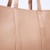 Bag Female Tout with zipper, beige color