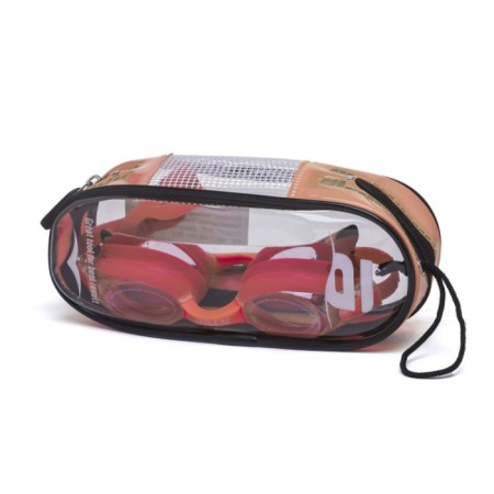 ATEMI M405 swimming glasses, silicone, red-4