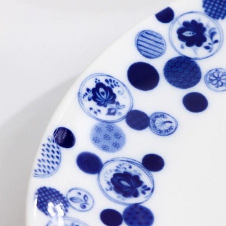 Plate "Romance Prose", D-200mm, Neo Gzhel-2