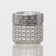 Glass jar for spices "Silver", 100 ml, 5.7 × 5.5 cm, silver color