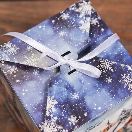 Folding box "Winter landscape" 12 x 12 x 12 cm-2