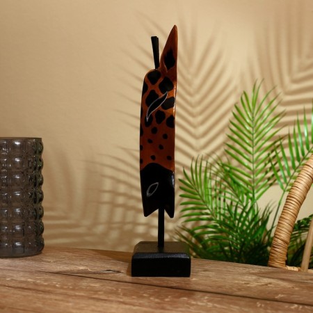 Mask "Zebra" on a stand, Albezia 40 cm-2