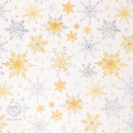 Box for confectionery with PVC lid "Snowflakes", 13 x 13 x 3 cm, New Year-5