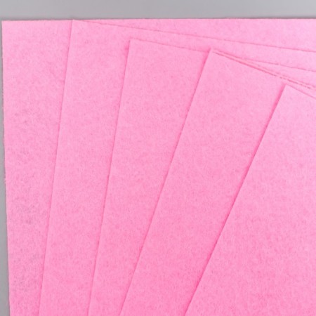 Tough felt 1 mm "pale pink" set of 5 sheets format A4-3