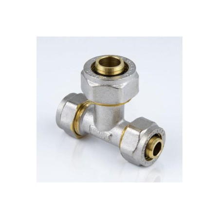 Aquasfera tee 7012-05, crimping, d = 26 x 16 x 26 mm, transition, brass-1