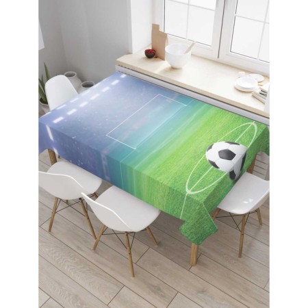 The tablecloth “Important match”, rectangular, Saten, size 145x180 cm